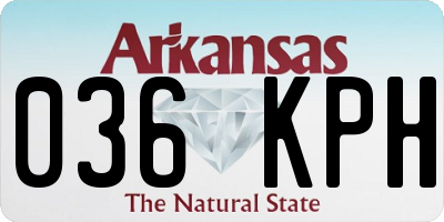 AR license plate 036KPH