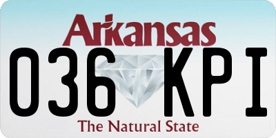 AR license plate 036KPI