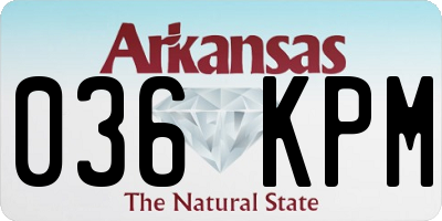 AR license plate 036KPM