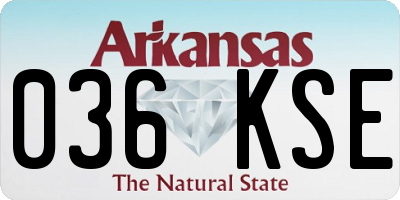 AR license plate 036KSE