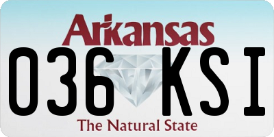 AR license plate 036KSI