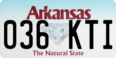 AR license plate 036KTI