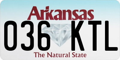 AR license plate 036KTL