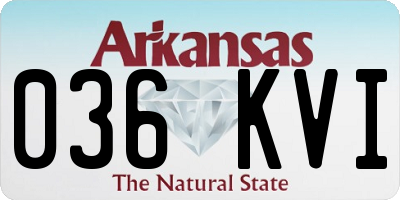 AR license plate 036KVI