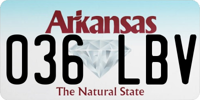 AR license plate 036LBV