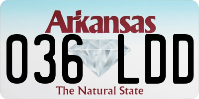 AR license plate 036LDD