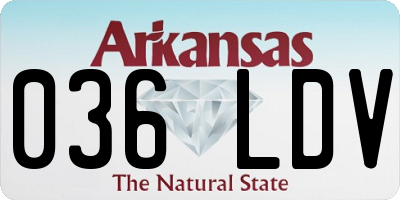 AR license plate 036LDV
