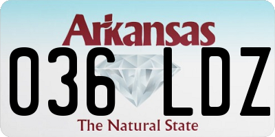 AR license plate 036LDZ