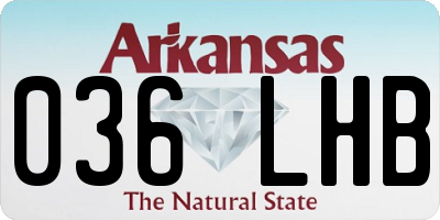 AR license plate 036LHB