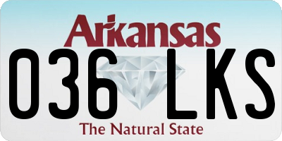 AR license plate 036LKS