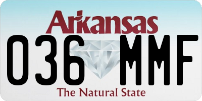 AR license plate 036MMF