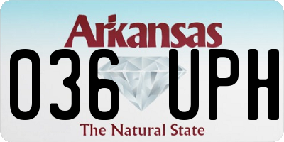 AR license plate 036UPH