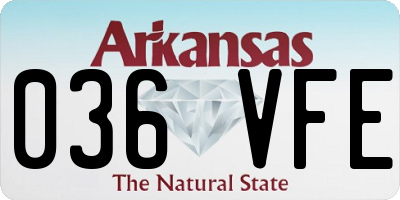 AR license plate 036VFE