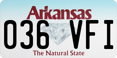 AR license plate 036VFI