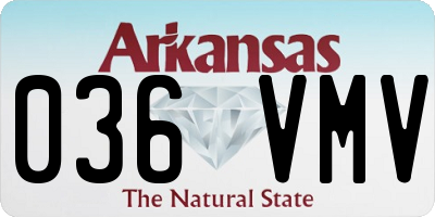 AR license plate 036VMV