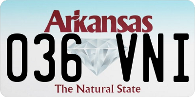 AR license plate 036VNI
