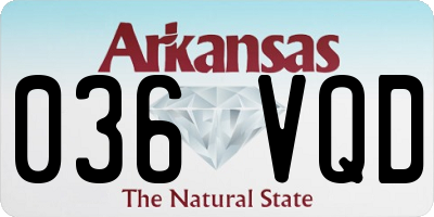 AR license plate 036VQD