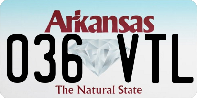 AR license plate 036VTL