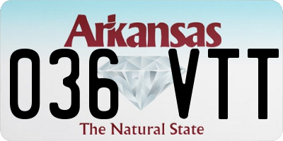 AR license plate 036VTT