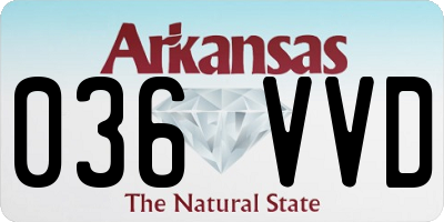 AR license plate 036VVD