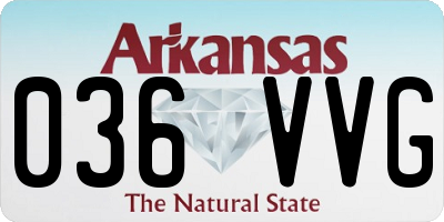AR license plate 036VVG