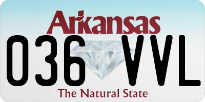 AR license plate 036VVL