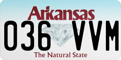 AR license plate 036VVM