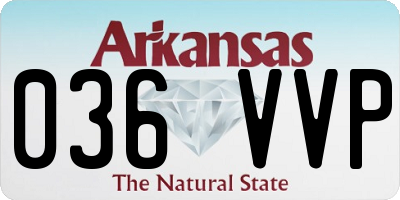 AR license plate 036VVP