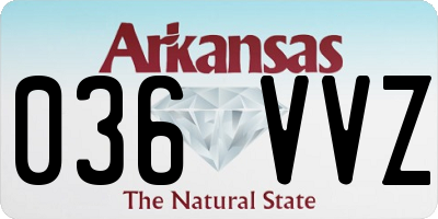 AR license plate 036VVZ