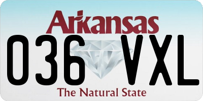 AR license plate 036VXL