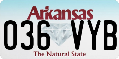 AR license plate 036VYB