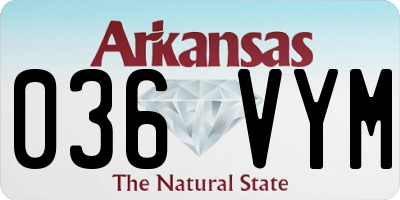 AR license plate 036VYM