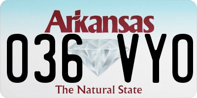 AR license plate 036VYO