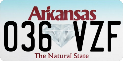 AR license plate 036VZF