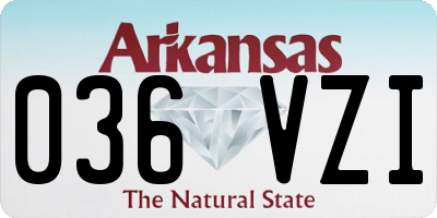 AR license plate 036VZI