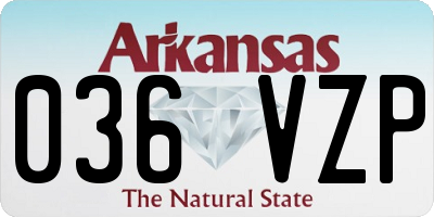 AR license plate 036VZP