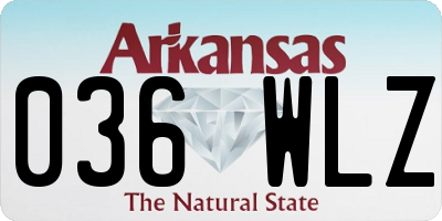 AR license plate 036WLZ