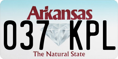 AR license plate 037KPL