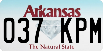 AR license plate 037KPM