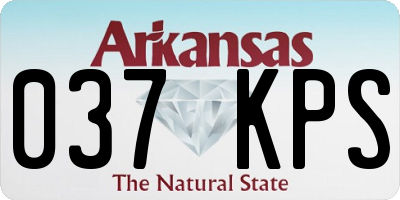 AR license plate 037KPS