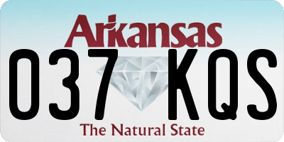 AR license plate 037KQS