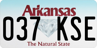 AR license plate 037KSE