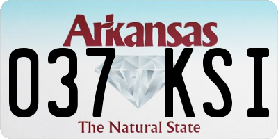 AR license plate 037KSI