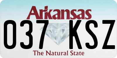 AR license plate 037KSZ