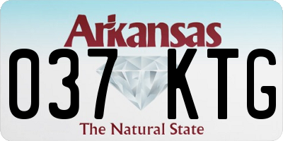 AR license plate 037KTG