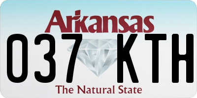 AR license plate 037KTH