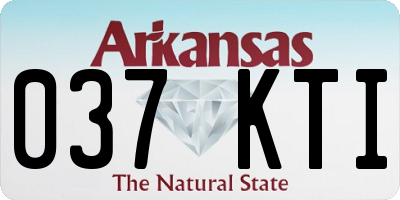 AR license plate 037KTI