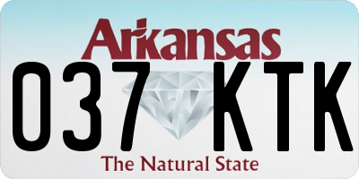 AR license plate 037KTK