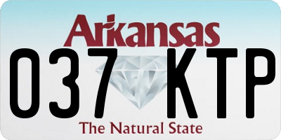 AR license plate 037KTP