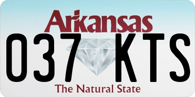 AR license plate 037KTS